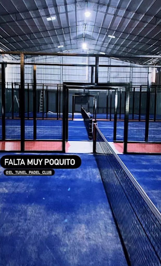 Las canchas antes de la inauguración